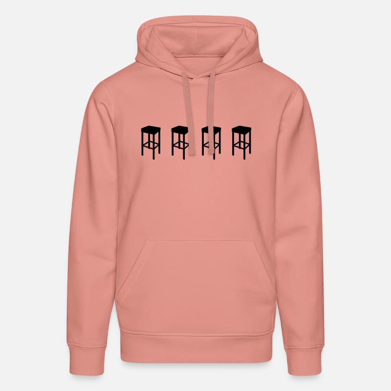 tabouret - Sweat à capuche bio DRUMMER Stanley/Stella Unisexe - rose poudré