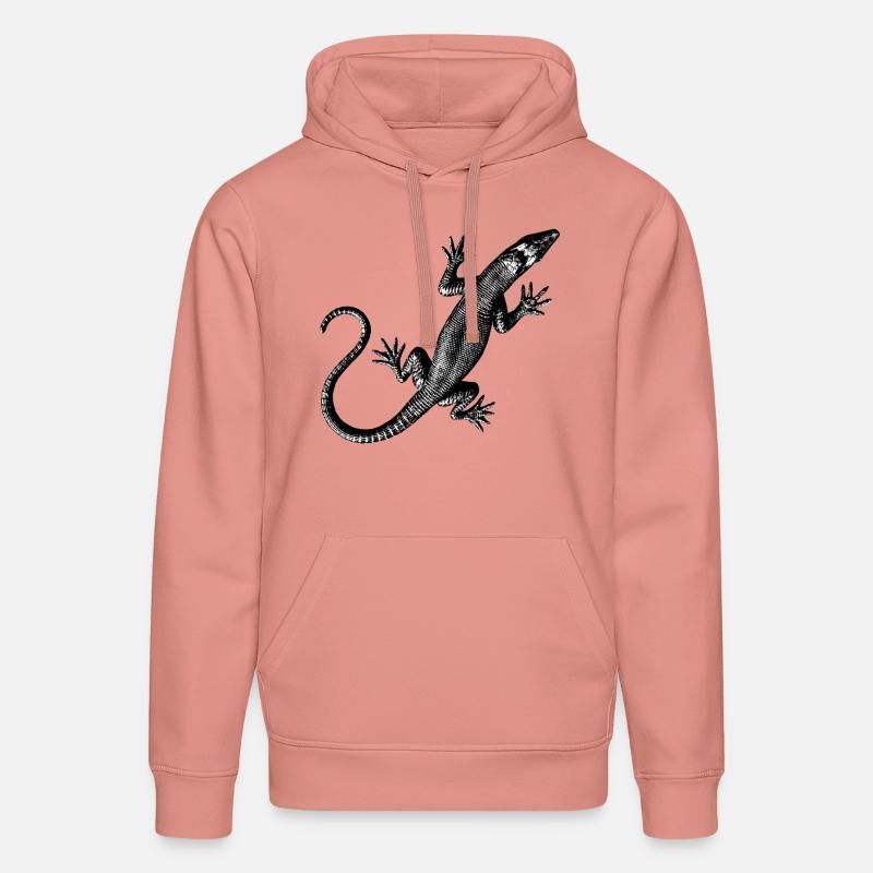 Grafik einer Eidechse - Stanley/Stella Unisex Bio-Hoodie DRUMMER  - Altrosa