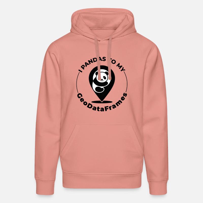GeoDataFrames Pandas GIS Programmation Python - Sweat à capuche bio DRUMMER Stanley/Stella Unisexe - rose poudré