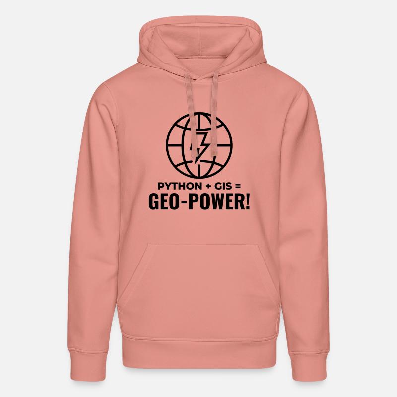 Python GIS Geo-Power Programmierung Geospatial - Stanley/Stella Unisex Bio-Hoodie DRUMMER  - Altrosa
