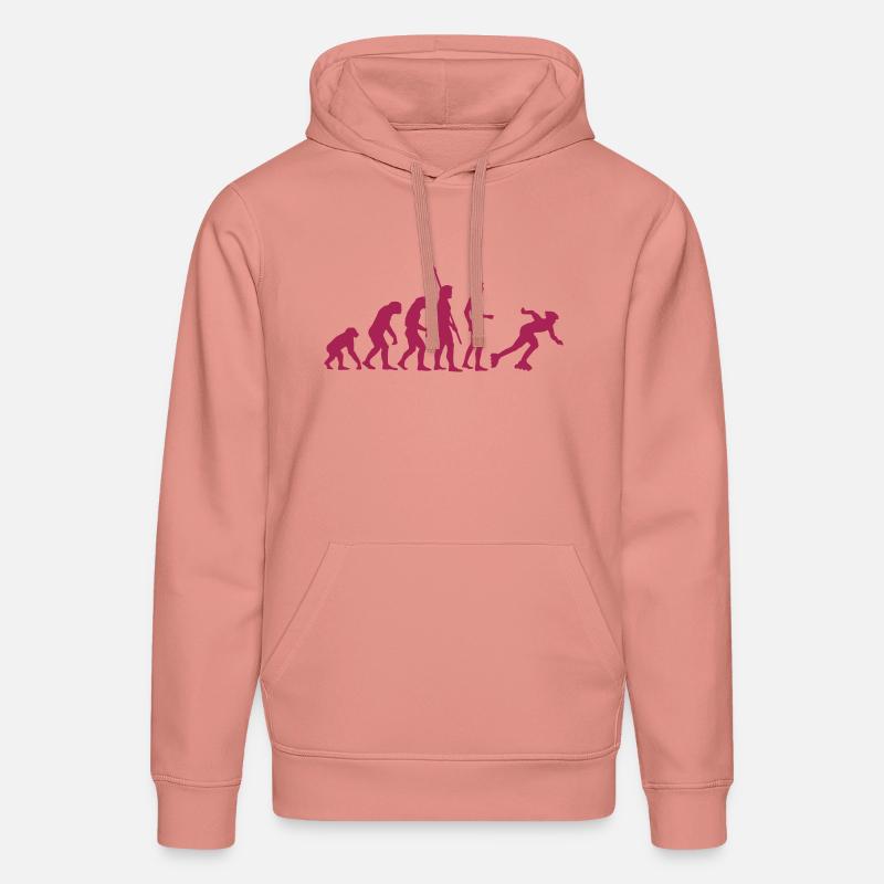 evolution_inliner - Sweat à capuche bio DRUMMER Stanley/Stella Unisexe - rose poudré