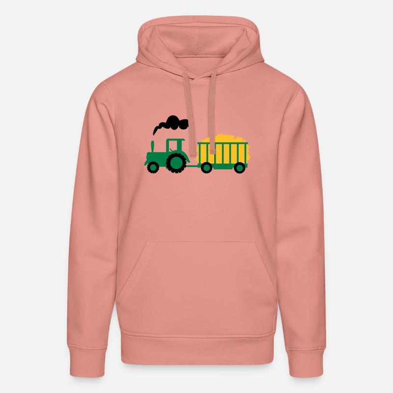 traktor kind geschenk - Stanley/Stella Unisex Bio-Hoodie DRUMMER  - Altrosa