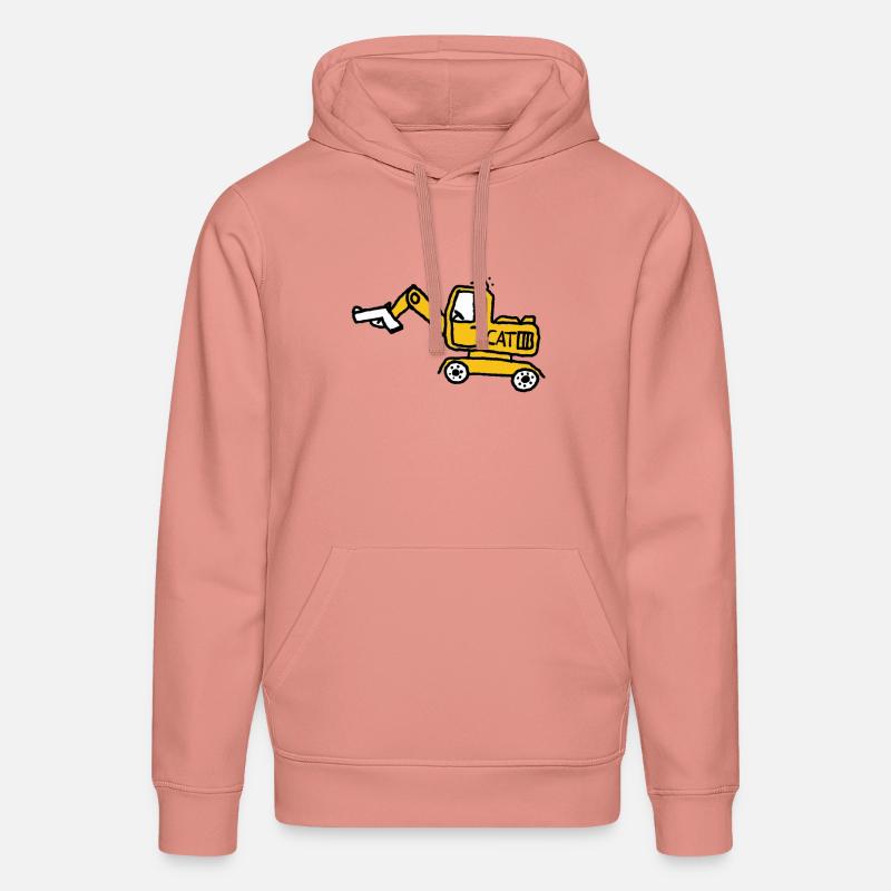 Danger pour la construction - Sweat à capuche bio DRUMMER Stanley/Stella Unisexe - rose poudré