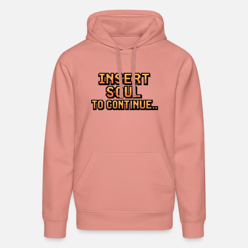 Conception de continuation de l’âme pixélisée - Sweat à capuche bio DRUMMER Stanley/Stella Unisexe - rose poudré