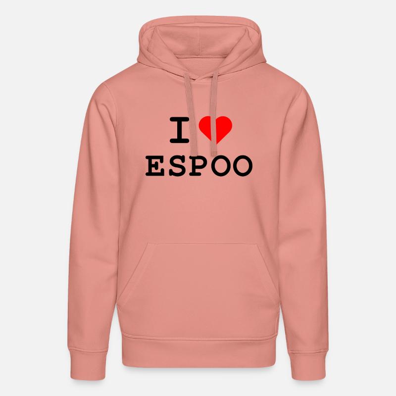 J’adore Espoo - Ich liebe Espoo - Sweat à capuche bio DRUMMER Stanley/Stella Unisexe - rose poudré