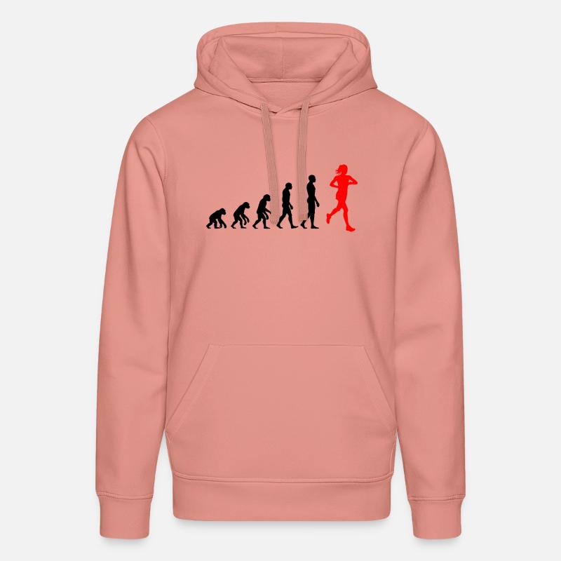 EVOLUTION RUNNERIN POWER! JOGGER RUNNER FIT - Stanley/Stella DRUMMER Unisex Organic Hoodie - canyon pink