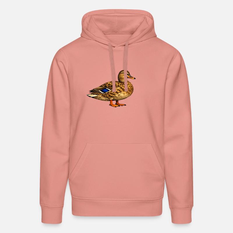 Canard colvert - Sweat à capuche bio DRUMMER Stanley/Stella Unisexe - rose poudré