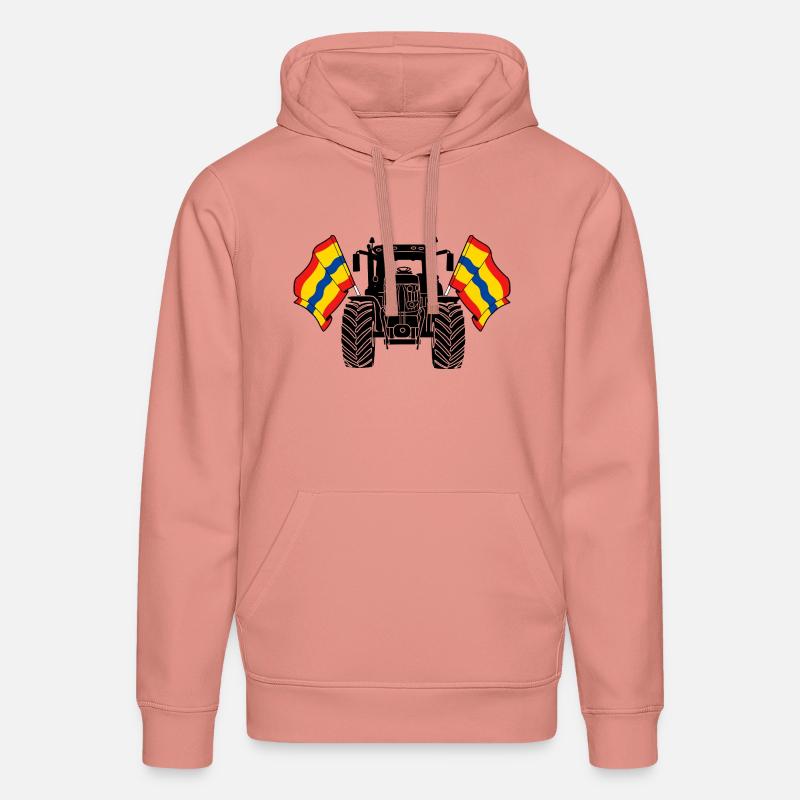 Overijssel_Tractor_Pride - Sweat à capuche bio DRUMMER Stanley/Stella Unisexe - rose poudré