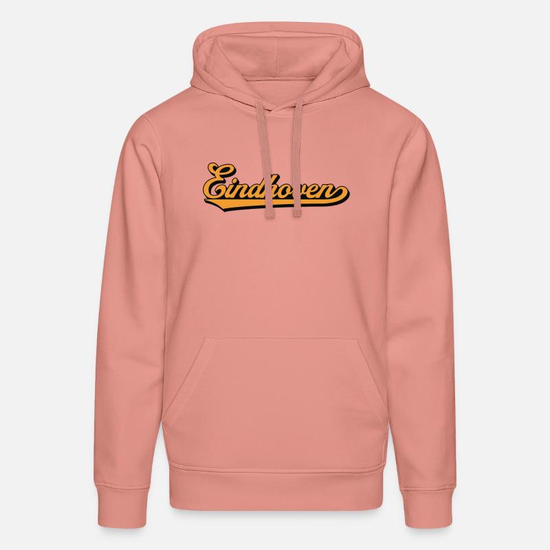 Eindhoven Retro Script - Sweat à capuche bio DRUMMER Stanley/Stella Unisexe - rose poudré