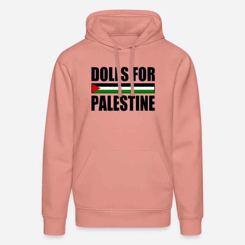 dolls for palestine - Sweat à capuche bio DRUMMER Stanley/Stella Unisexe - rose poudré