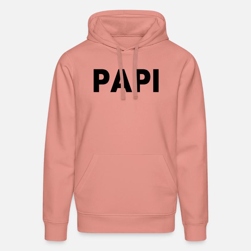 Papi - Sweat à capuche bio DRUMMER Stanley/Stella Unisexe - rose poudré