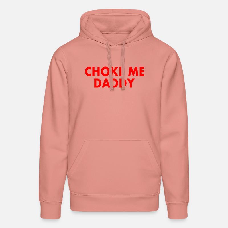 Choke me daddy - Sweat à capuche bio DRUMMER Stanley/Stella Unisexe - rose poudré
