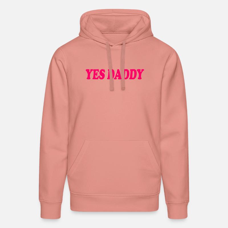 Yes daddy - Sweat à capuche bio DRUMMER Stanley/Stella Unisexe - rose poudré