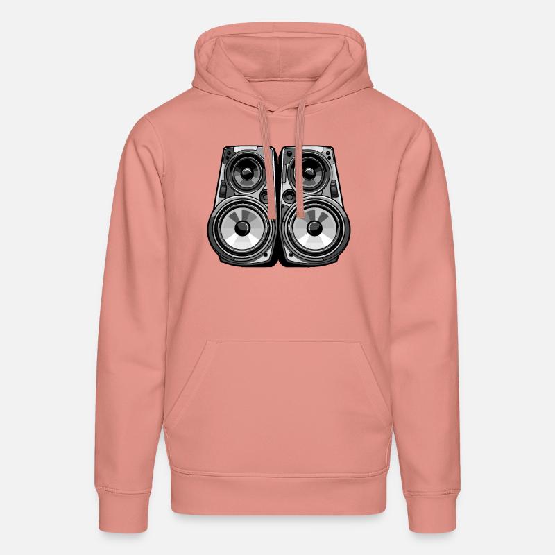 Soirée de boxe musicale - Sweat à capuche bio DRUMMER Stanley/Stella Unisexe - rose poudré