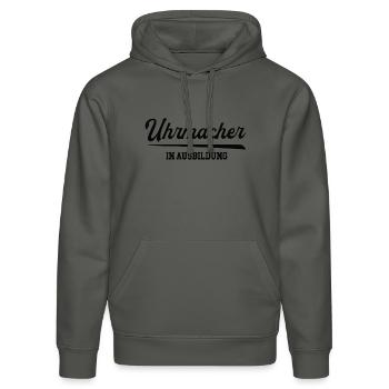 Uhrmacher Uhrmacherei Juwelier Ausbildung Lehre - Stanley/Stella Unisex Bio-Hoodie DRUMMER  - Altrosa - Vorne - Liana (172cm) & Jaron (178cm)