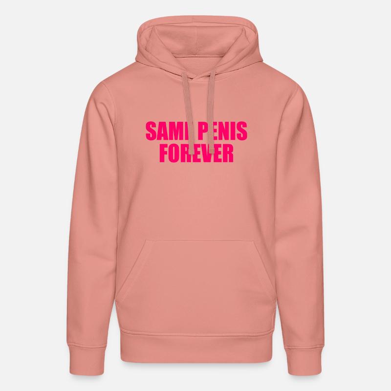 Same penis forever - Sweat à capuche bio DRUMMER Stanley/Stella Unisexe - rose poudré