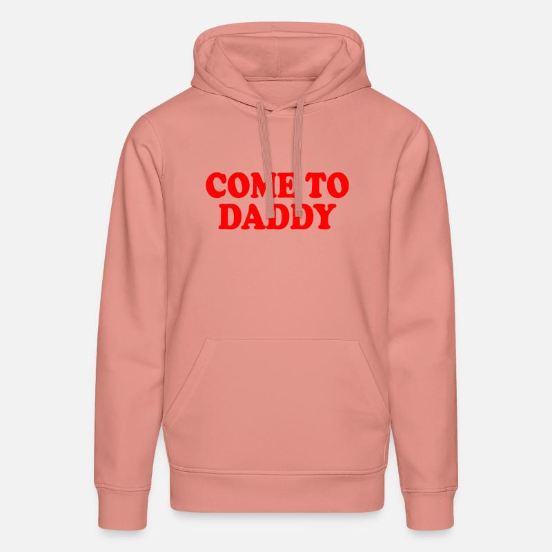 come to daddy - Sweat à capuche bio DRUMMER Stanley/Stella Unisexe - rose poudré