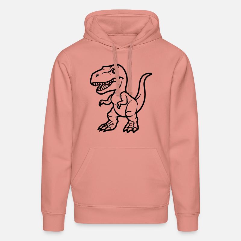 Bande dessinée T Rex - Sweat à capuche bio DRUMMER Stanley/Stella Unisexe - rose poudré