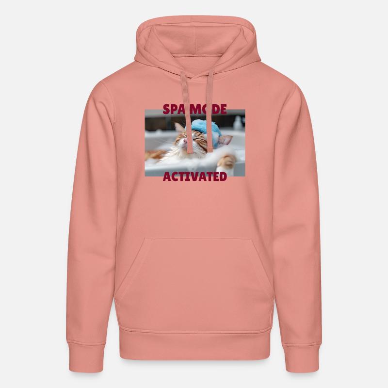 Mode spa chat - Sweat à capuche bio DRUMMER Stanley/Stella Unisexe - rose poudré