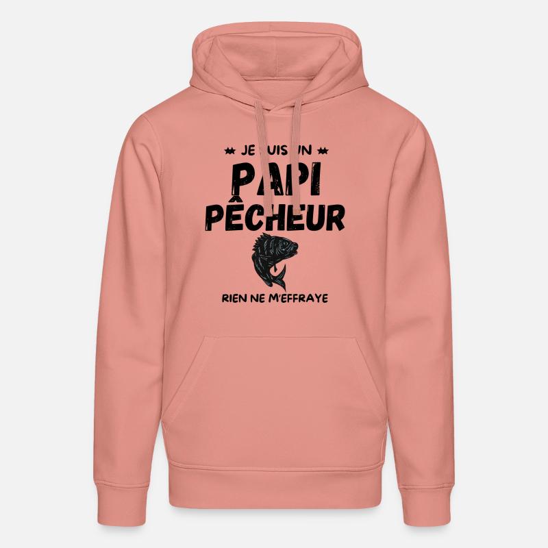 PAPI PÊCHEUR - Sweat à capuche bio DRUMMER Stanley/Stella Unisexe - rose poudré