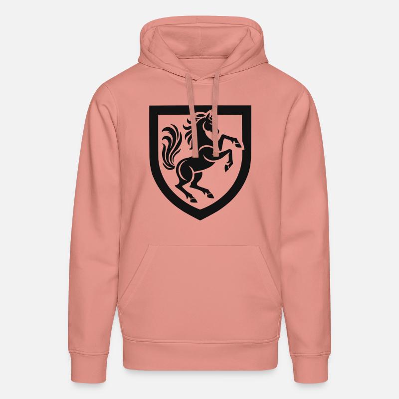 Cimier de cheval - Sweat à capuche bio DRUMMER Stanley/Stella Unisexe - rose poudré