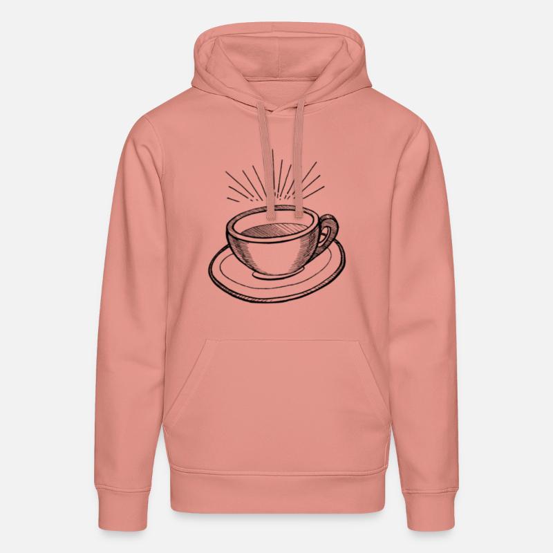Conception de tasses à café - Sweat à capuche bio DRUMMER Stanley/Stella Unisexe - rose poudré