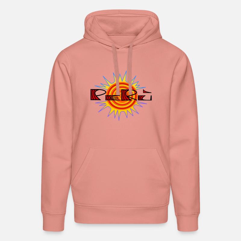 Logo Perù by Cean - Sweat à capuche bio DRUMMER Stanley/Stella Unisexe - rose poudré