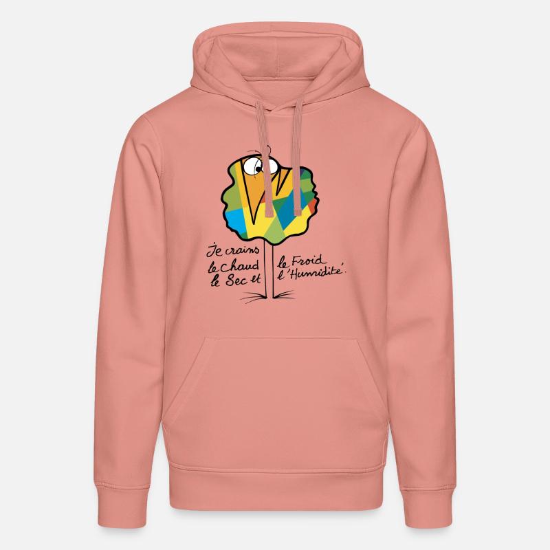 Devise Shadok N°02 - Sweat à capuche bio DRUMMER Stanley/Stella Unisexe - rose poudré