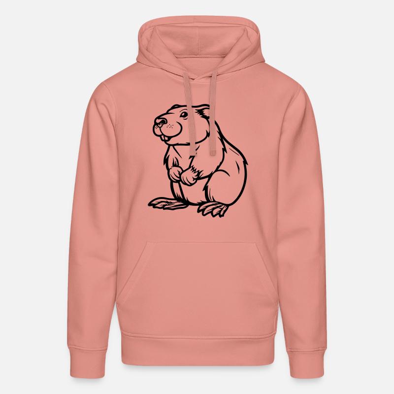 hamster comic tier - Stanley/Stella Unisex Bio-Hoodie DRUMMER  - Altrosa