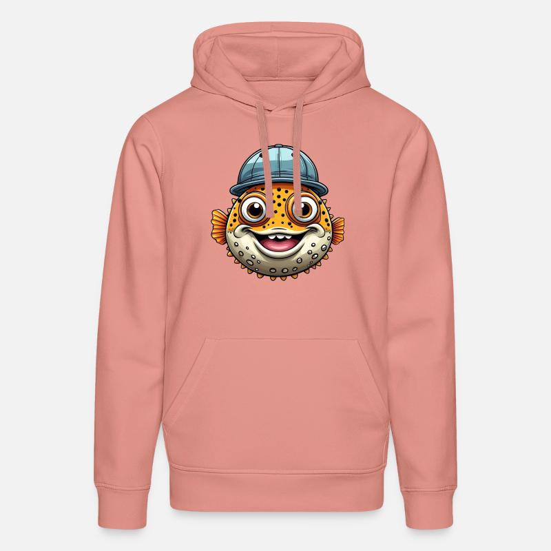Cooler Kugelfisch mit Basecap - Stanley/Stella Unisex Bio-Hoodie DRUMMER  - Altrosa