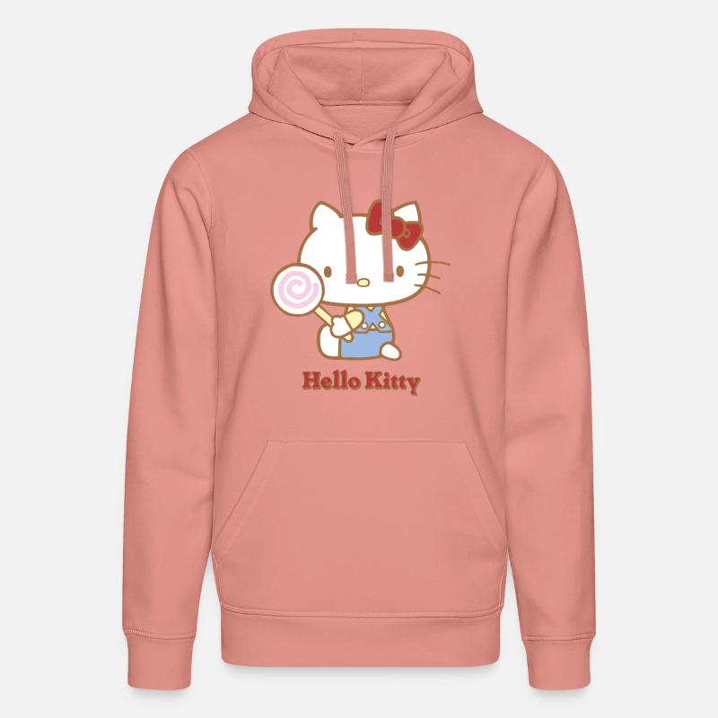 Hello Kitty Mit Einem Lollipop - Stanley/Stella Unisex Bio-Hoodie DRUMMER  - Altrosa