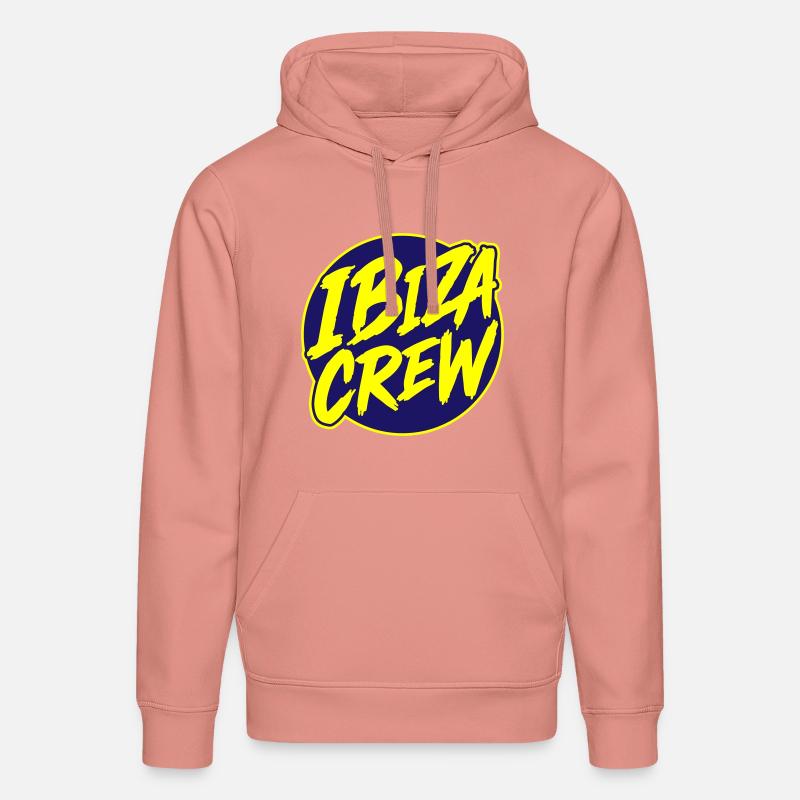 Vacances Ibiza Crew - Sweat à capuche bio DRUMMER Stanley/Stella Unisexe - rose poudré