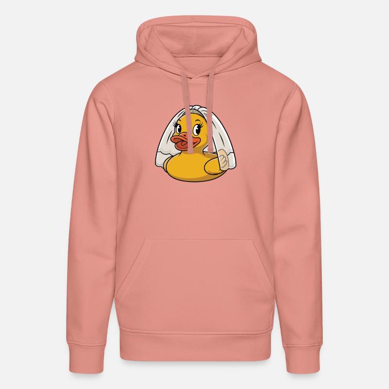 Rubber Duck Bride - Sweat à capuche bio DRUMMER Stanley/Stella Unisexe - rose poudré