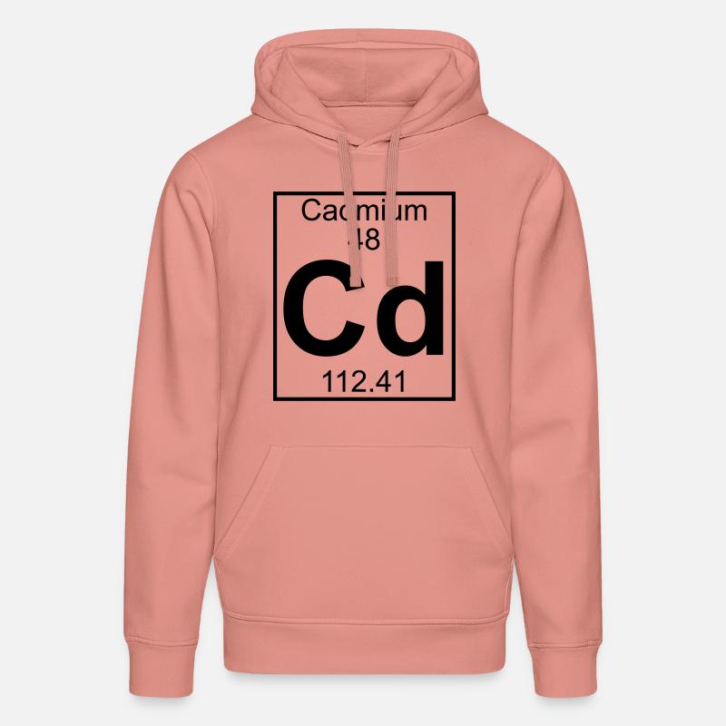 Element 048 - Cd (cadmium) - Full - Stanley/Stella Unisex Bio-Hoodie DRUMMER  - Altrosa