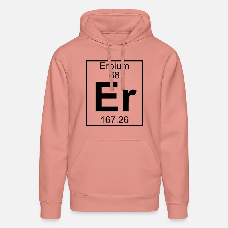 Element 068 - Er (erbium) - Full - Sweat à capuche bio DRUMMER Stanley/Stella Unisexe - rose poudré