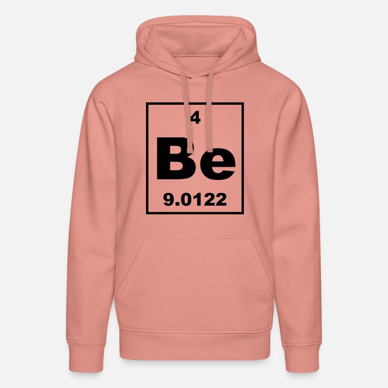 Element 004 - Be (beryllium) - Small - Sweat à capuche bio DRUMMER Stanley/Stella Unisexe - rose poudré