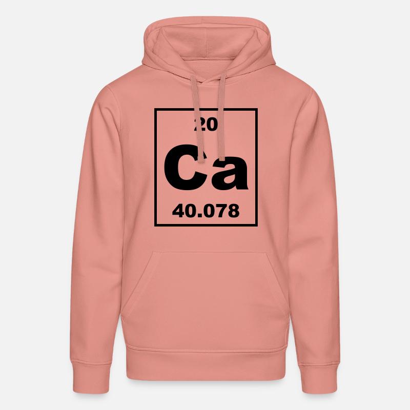 Element 020 - Ca (calcium) - Small - Sweat à capuche bio DRUMMER Stanley/Stella Unisexe - rose poudré