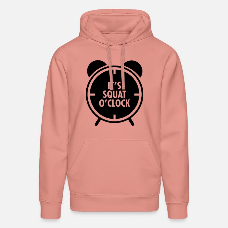 It's Squat O'Clock - Sweat à capuche bio DRUMMER Stanley/Stella Unisexe - rose poudré