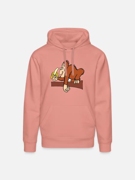 AFFE MIT BANANE! - Stanley/Stella Unisex Bio-Hoodie DRUMMER  - Altrosa