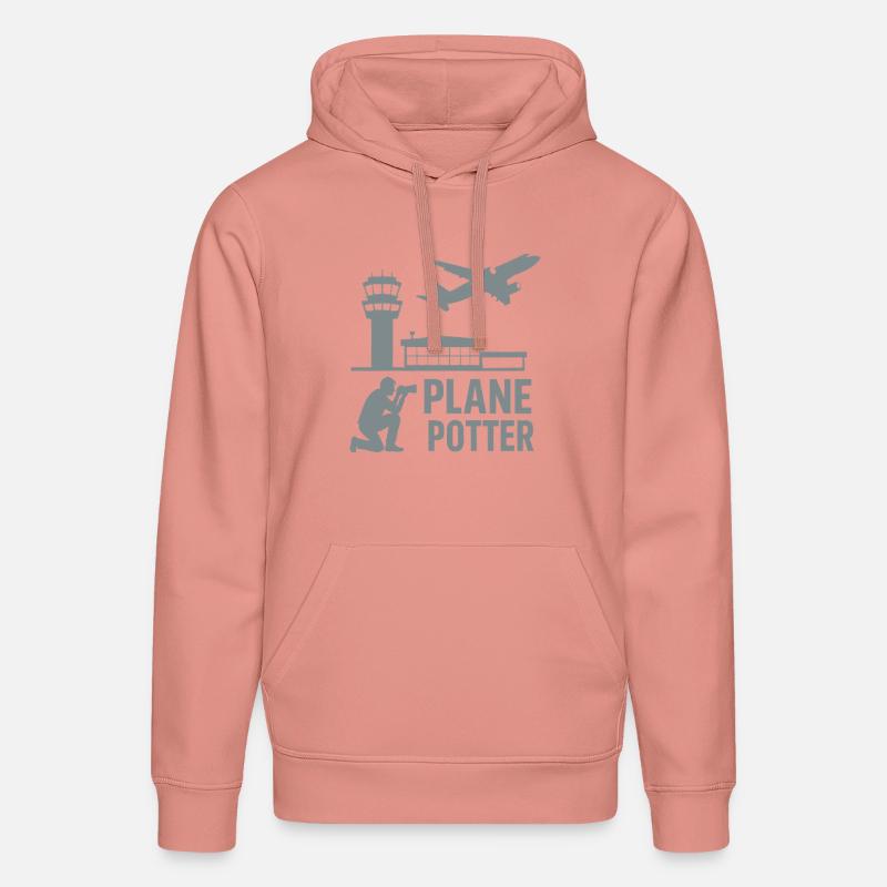 Avion – Conception d’observateurs d’aéronefs - Sweat à capuche bio DRUMMER Stanley/Stella Unisexe - rose poudré