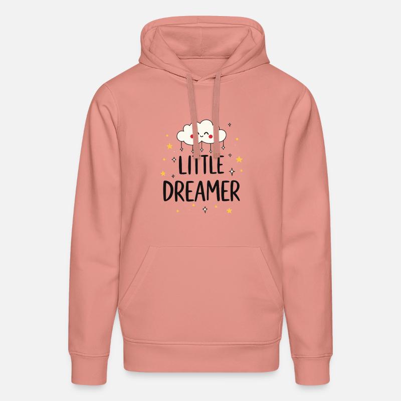 Petit Rêveur Cloud Étoiles - Sweat à capuche bio DRUMMER Stanley/Stella Unisexe - rose poudré