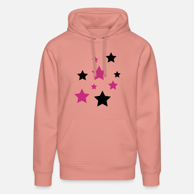 Star, les étoiles - Sweat à capuche bio DRUMMER Stanley/Stella Unisexe - rose poudré