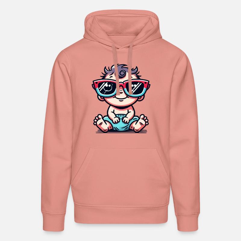 Bande dessinée pour bébé - Sweat à capuche bio DRUMMER Stanley/Stella Unisexe - rose poudré
