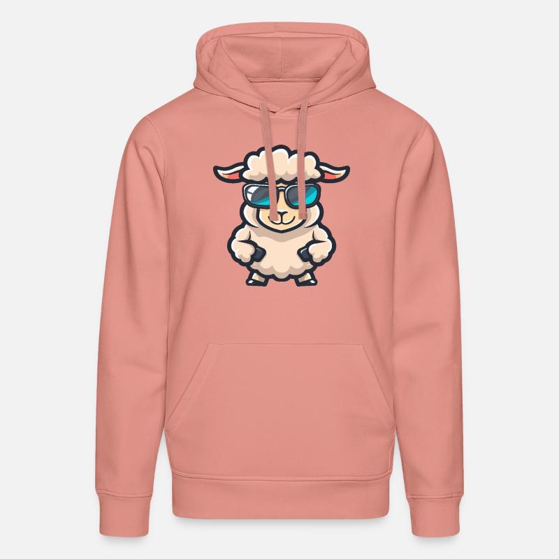 Bande dessinée cool de mouton - Sweat à capuche bio DRUMMER Stanley/Stella Unisexe - rose poudré