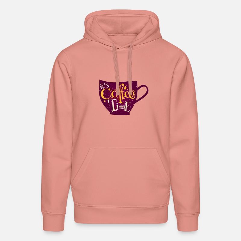 l'heure du café - Sweat à capuche bio DRUMMER Stanley/Stella Unisexe - rose poudré