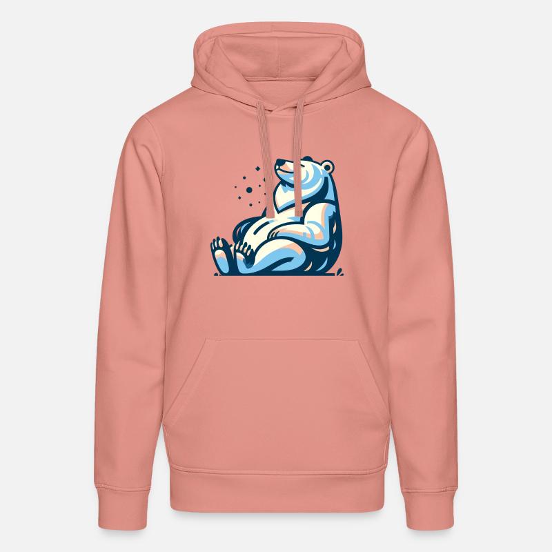 Ours de glace cool - Sweat à capuche bio DRUMMER Stanley/Stella Unisexe - rose poudré