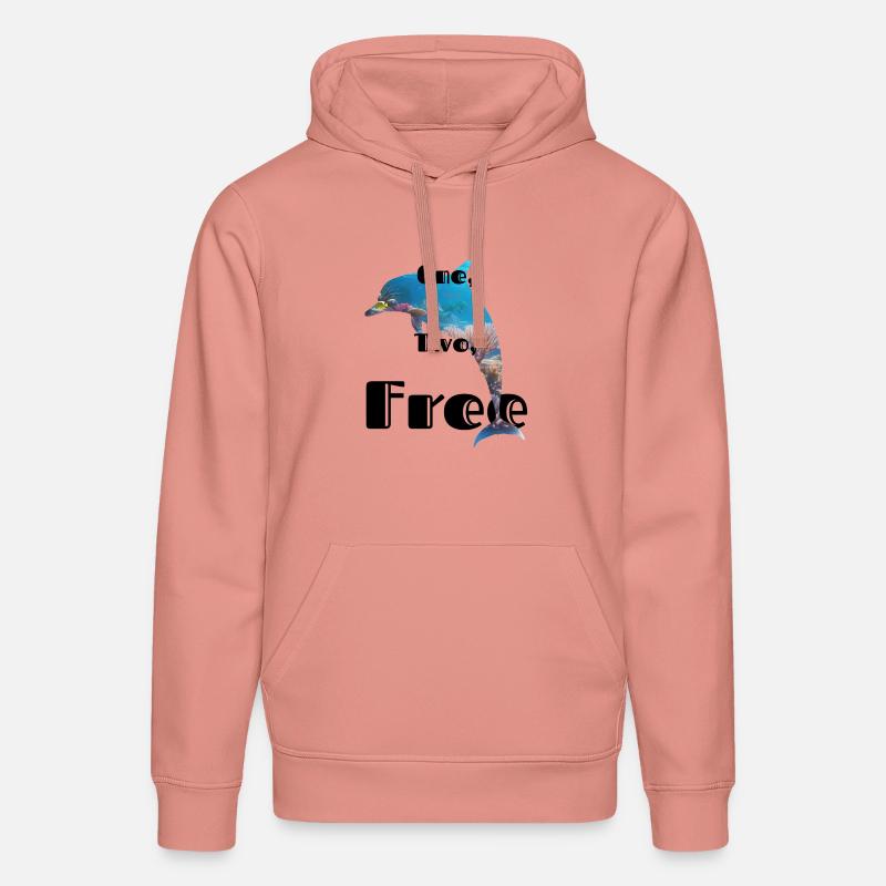 Un, deux, gratuit 2 - Sweat à capuche bio DRUMMER Stanley/Stella Unisexe - rose poudré