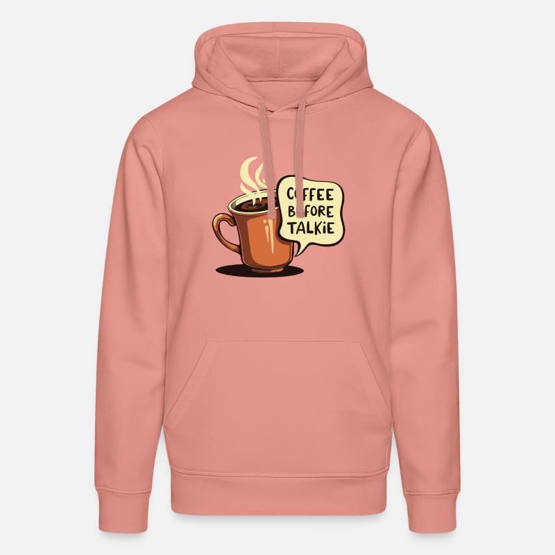 LE CAFÉ AVANT LE TALKIE - Sweat à capuche bio DRUMMER Stanley/Stella Unisexe - rose poudré
