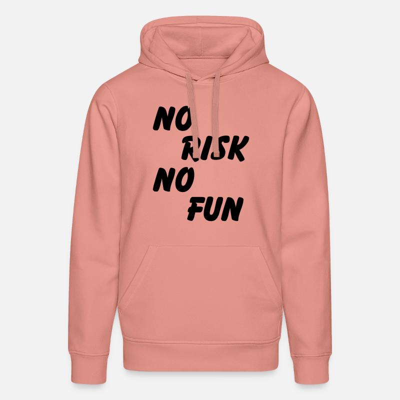 No risk, no fun - Sweat à capuche bio DRUMMER Stanley/Stella Unisexe - rose poudré
