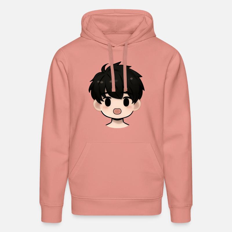 Boy Face Expression - Sweat à capuche bio DRUMMER Stanley/Stella Unisexe - rose poudré